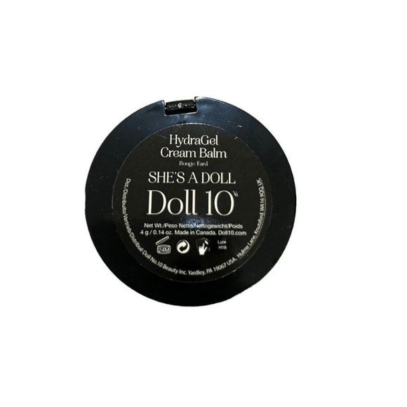 Doll 10 NEW HydraGel Cream Balm "She's A Doll" 0.14 oz Blush Compact w/Mirror - Picture 3 of 3